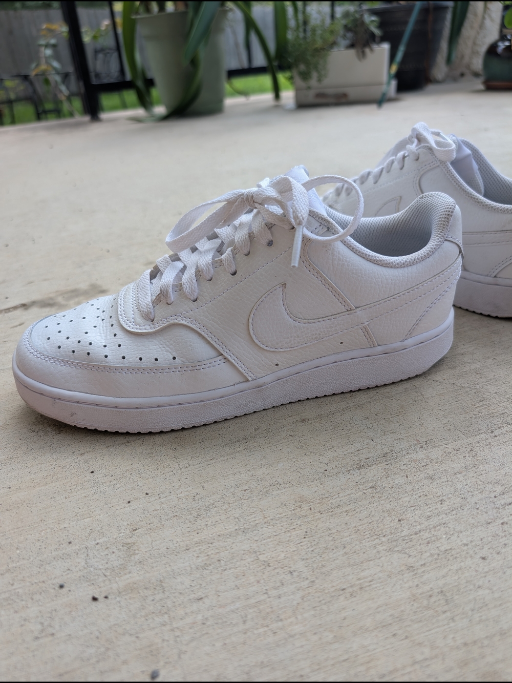Nike All-White Low Top Sneakers